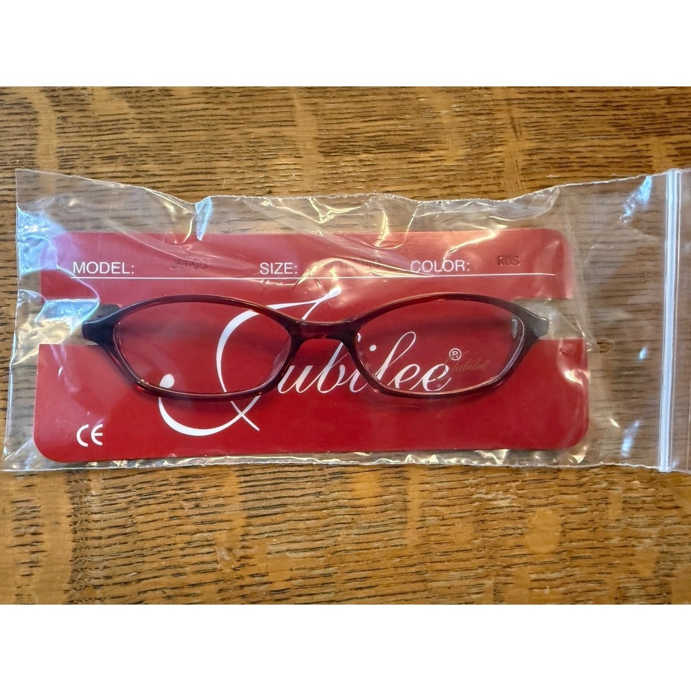 NWT Jubilee 5695 Rose Red Design Plastic AUTHENTIC EYEGLASSES FRAME RX 47-17-140